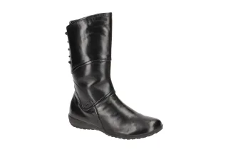 Josef Seibel Damen Stiefeletten NALY 07 Schwarz Glattleder flach Gummisohle