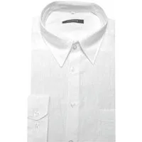 Huber Hemden Langarmhemd HU-0053 Kentkragen, 100% Leinen Naturfaser Regular Made in EU!