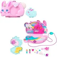 Polly Pocket Spielwelt Baby und Häschenmama Schatulle