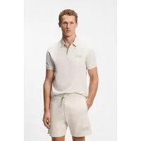 BOSS GREEN Poloshirt Paddy Structure Regular Fit, Reine Baumwolle, Logo-Patch