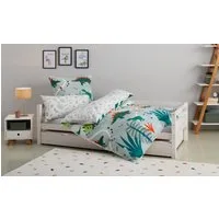 OTTO home Kinderbettwäsche CUDDLEE, Biber, 2 teilig, in vielen Designs: Dino,Einhorn,Weltraum,Baustelle,Herz,Trecker,Safari