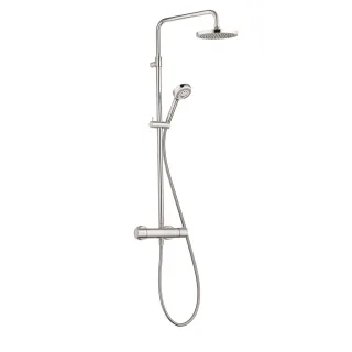 KLUDI LOGO Thermostat Dual Shower System, Kopfbrause 200 mm chrom 6809205-00