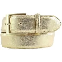 BELTINGER Ledergürtel Goldener Gürtel in Metall-Optik 4 cm - Metallic-Look 40mm - Metall-Le (1-St)