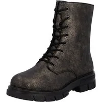 Rieker Schnürboots, Stiefelette, Blockabsatz, mit zusätzlichem Innenreißverschluss