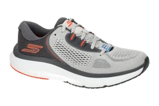 Skechers 246082 GYOR Herren Sportschuhe grau/orange - Atmungsaktiv & leicht