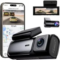 Goldstern-Tech K803 DriveVision Dashcam (Dual-Kamera Autorekorder mit GPS, Dual 4K+2.5K, GPS, 5 GHz WLAN, Parkmodus, IPS-Display)