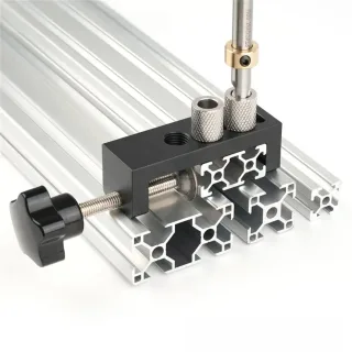 Aluminum Profile Drill Guide Access Hole Drill Jig For 2020 2040 3030 3060 4040 European Standard Aluminum Extrusion Pro