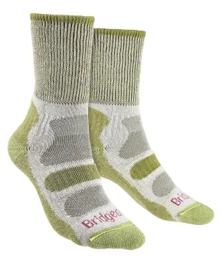 Bridgedale - Womens Wandern leichte Baumwolle Boot Socken -Frühling Grün