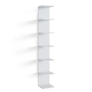 Vicco Schuhregal, Weiß, Holzwerkstoff, 6 Fächer, Rechteckig, 30x190x28 cm, Garderobe, Schuhaufbewahrung, Schuhregale