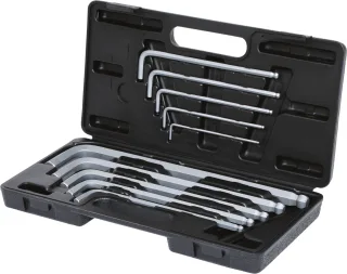 KS Tools Kugelkopf-Innensechskant-Winkelstiftschlüssel-Satz,XL,10-tlg - 151.2150