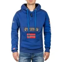 Geographical Norway Kapuzenpullover Herren Regular Fit Hoodie bagymclass men mit Norwegen Fahne als Emblem
