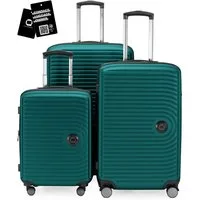Hauptstadtkoffer Hartschalen-Trolley Mitte, 4 Rollen, 3er Koffer-Set, ineinander stapelbar, TSA