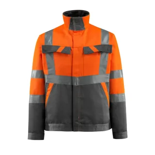 MASCOT Forster Jacke SAFE LIGHT Hi-vis Orange / Dunkelanthrazit 4XL - 15909-948-1418-4XL