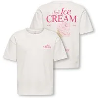 KIDS ONLY T-Shirt KOGHELEN LIFE S/S LOOSE TEE JRS NOOS mit großem Rückendruck