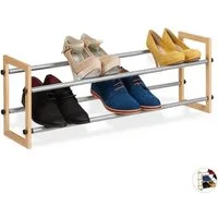 relaxdays Schuhregal ausziehbar, 2