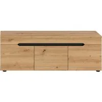 Home affaire Sitzbank REHAT, TOPSELLER!, Breite 120cm, 3 Türen, 4 Fächer (Platz für ca. 10 Schuhpaare), Garderobenbank, Flurbank, Dielenbank, Bank mit Stauraum, Bank