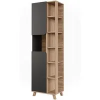 Vicco Hochschrank Karen, Sonoma/Anthrazit, 50 x 175 cm mit 2 Türen (1-St)