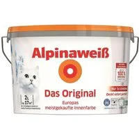 Alpina Wandfarbe Alpinaweiß Das Original Spritzfrei 2,0 Ltr. Wand- und Deckenfarbe