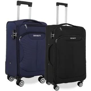 Weicher Kabinenkoffer, 36,5 x 23,5 x 58 cm, Nylon 900D, geeignet, integriertes TSA-Schloss für Easyjet, Ryanair, Wizzair