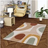 Pergamon Designteppich Designer Teppich Faro Retro, Rechteckig, Höhe: 11 mm