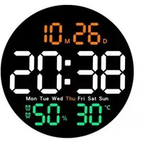 GarveeMore Wanduhr Digitale Wanduhren mit Großbilddisplay für Zuhause Schlafzimmer
