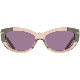 Nike - "Crescent Fawn" Katzenauge-Sonnenbrille für Damen (Sand/Grün)