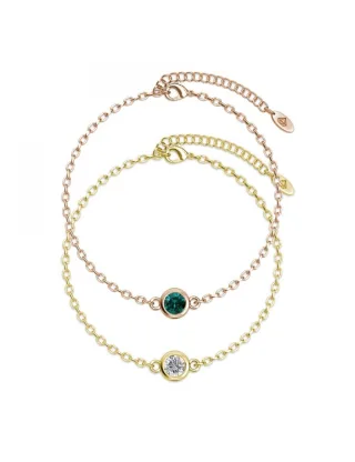 Geburtsstein-Armband - Gold, Rose Gold und Multi