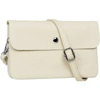Caspar Umhängetasche Mini Leder Clutch Damen Handtasche - CLASSIC LINE - Modell No.827, leicht, elegant & unempfindlich - 100% Echtleder - Handmade in Italy