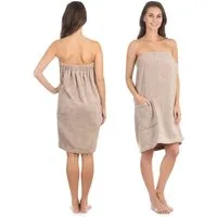 Liebenstein Kilt Samtweicher Saunakilt Damen aus 100% Baumwolle, mit Gummizug