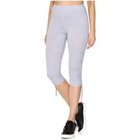 Merry Style Leggings Damen 3/4 Capri-Leggings mit Raffung aus Baumwolle MS10-380 (1-tlg) elastischer Bund