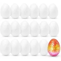 Hey!Easter® Styropor-Ei 50x Styroporeier - Ostereier zum Basteln - Ostern Deko Dekoration, Zum Bemalen, Bekleben und Verzieren