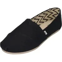 TOMS ALPARGATA WIDE Espadrille Black Wide Heritage Canvas