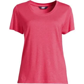 Shirt aus Leinenmix für Damen in Petite-Größe, Damen, size: petite, Pink, by Lands' End