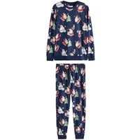 Next Pyjama Schlafanzug mit Santa-Print (Familienkollektion) (2 tlg)