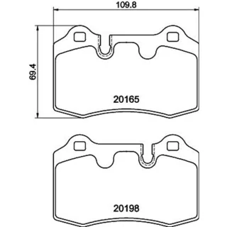 Hella Bremsbel?ge hinten Aston Martin Db9 Vantage