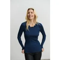 rosemunde Longsleeve Babette silk shirt mit Seide Langarm, mit Spitze, feminin, bequem, Seidenmix
