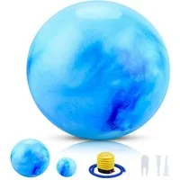 CkeyiN Pro Gymnastikball Rutschfest,Pilates Ball,Gratis 25 cm Yogaball (Set, 2 GroBen verfugbar, Belastbar), für Schwangerschaft, Fitness, Gleichgewicht, Training,Physiotherapie