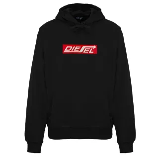 Diesel - Kapuzenpullover „pfeillogo" In Schwarz