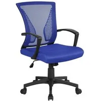 Yaheetech Bürostuhl aus Mesh-Gewebe Höhenverstellbarer Schreibtischstuhl, Ergonomischer Drehstuhl Arbeitsstuhl Computerstuhl mit Wippfunktion