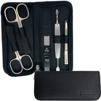 PFEILRING Maniküre-Etui, 5 tlg., Nappaleder