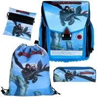 Stylex Schulranzen Stylex Schulranzen Set Dragons Ranzenset Schultasche 4 Teilig 51050 (4-tlg)