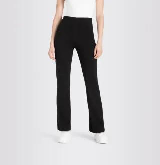 MAC - MAC JEANS - FLARE, Light Jersey schwarz - Gr. - 34/32