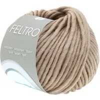 LANA GROSSA FELTRO Häkelwolle, 50 m (moderne Filzwolle, schrumpft beim Waschen ca. 30-40), 50 g
