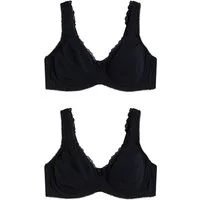 bonprix Minimizer-BH (Packung, 2er) mit Bügel, aus Baumwolle und Elasthan, im 2er-Pack