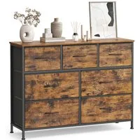 SONGMICS Kommode Schrank mit 5/6/7/8/9 Schubladen, Aufbewahrungsschrank, Stahl, MDF, Vliesstoff, für Schlafzimmer