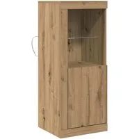 vidaXL Sideboard LED-Sideboard Braun 41 x 37 x 100 cm Holzwerkstoff (1 St)
