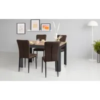 Home affaire Essgruppe Bergamo, (Set, 5-tlg), moderne 5 - teilige Essgruppe, erhältlich in vielen Größen und Farben