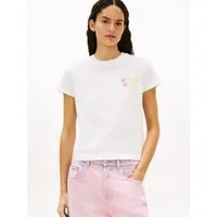 Tommy Jeans Kurzarmshirt TJW REG TJ BUBBLE SS TEE EXT mit verspieltem Logo-Print