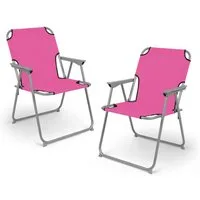 Spetebo Campingstuhl Camping Klappstuhl belastbar bis 120 kg - 2er Set (Anzahl, 1 St), zusammenklappbar