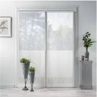 Douceur d'intérieur Gardine Gardinen für Wohnzimmer LINAHE, minimalistisch, 70 x 200 cm, 2er-Set (2 St), modern